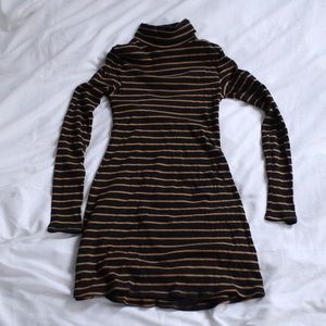BDG Turtleneck Stripped Dress
